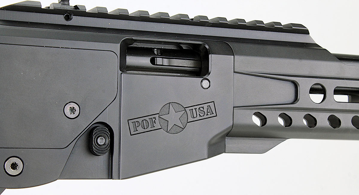 POF adopted the magazine release from the AR-15. The Tombstone is 100 percent American-made.